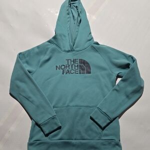 The North Face Teal Green Logo Hoodie
